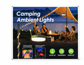 چراغ کمپینگ شارژی RGB به همراه ریسه LED